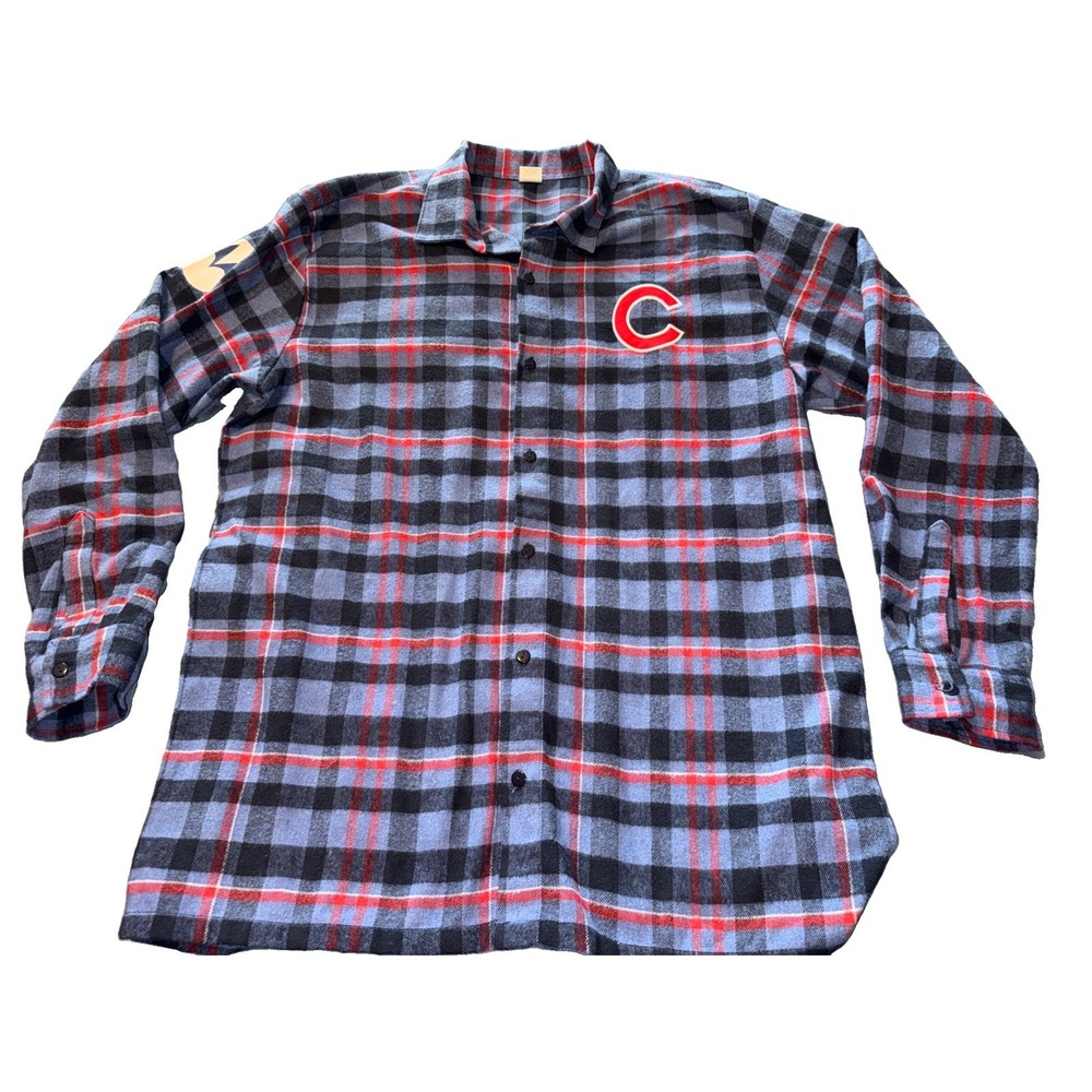 Chicago Cubs Promotion Flannel Shirt SGA April 5, 2025 Giveaway Size XL